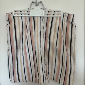 Hollister ultra-high striped pink/black/white pencil skirt Size XL